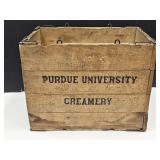 Rare PURDUE UNIVERSITY CREAMERY Crate