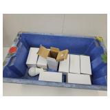 1 Storage Tote Bin & 8  LED Light Bulbs