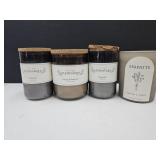 4 Candles in Jars