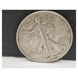 1939 Silver Walking Liberty Half-Dollar Coin