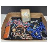 Costume Jewelry & Musical Dresser Box