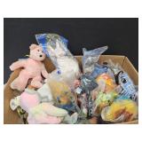 Large Lot TY Beanie Babies & Fast Food Toys