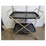 Vintage Metal 2 Tier  Serving Cart 28 x 20 x 33"h