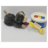 Vintage Toys Drum & Puppy  Push Toy
