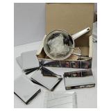 Beveled 6"x4" Mirrors,& Moulinex Food Mill