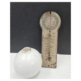 Lightning Rod Ball, Indy Thermometer NON WORKING .