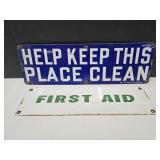 Porcelain Enamel Signs 14"-16"l