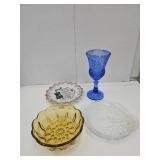 Martha Washington Cobalt, Amber Bowl,+