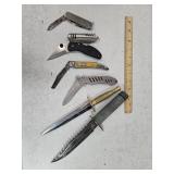 Knife Lot Folding & Fixed SEE PICS