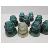 Hemingrey Glass Insulators Lot