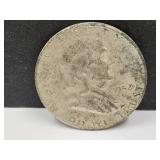 1952 S Silver Franklin Half-Dollar Coin