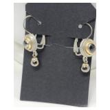VTG Sterling Silver Safety Back Earrings