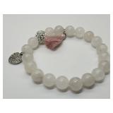 Rose Quartz Bead Bracelet