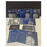 Coin Books empty & Currency Albums