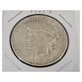 1923 S Silver Peace One Dollar Coin
