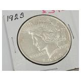 1923 Silver Peace One Dollar Coin