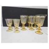 Glassware- Lenox Amber Goblets