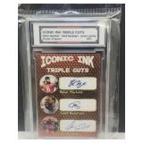 Iconic Ink Triple Cuts Sports Card