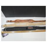 3 Weight lifting Belts 1 NWT