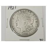 1921 Silver Peace Dollar Coin