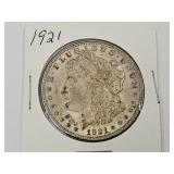 1921 Silver Morgan  Dollar Coin