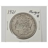 1921 Silver Morgan Dollar Coin