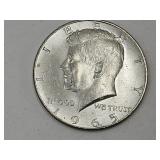 1965 Half Dollar 40 % Silver Coin
