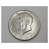 1965 Half Dollar 40 % Silver Coin