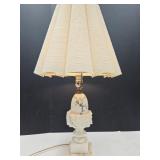 24" h Hand Carved Marble Lamp , ( See Corner)