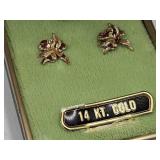 VTG 14K Gold Earrings with orginal Box