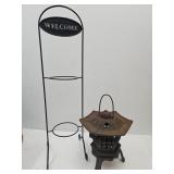 Cast Iron ChineseLantern & Welcome  Pot Holder