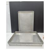 17"x24"X2.5" Trays Lot of 5 & 8" X 25" Baking shet