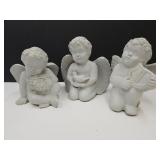 3 Resin Lawn & Garden Angels 9" high
