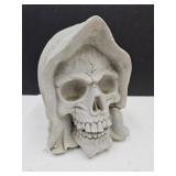 Concrete Skull Head 7" high