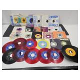 45 Record Lot-Elvis, Stevie Wonder, +