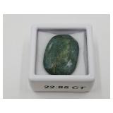22.85 Carat Rough Cut Emerald