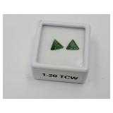 1.20 TCW Lab Created Emerald