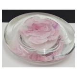 Flat Glass Paperweight See Label