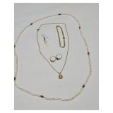 Costume Jewelry Necklaces and Rings size 3.5, +