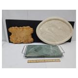 Marble Cutting Board 15x7" Live edge board, & more