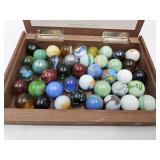 Cigar Box of Shooter Marbles