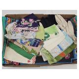 13 Vintage Hankies, Gloves & Bandana