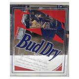 VTG Advertising BUD DRY Beer Mirror Sign 16 x 21"