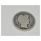 1914 Silver Barber Dime Coin