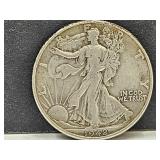 1942 Silver Walking Liberty Half Dollar Coin