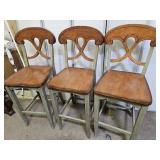 3 Nice Bar Stools Seat is 30" h