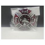 New Fire Dept Metal Belt Buckle