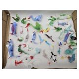 Beautiful Lot of Art Glass Birds, Roosters Swans +