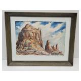 Orig Watercolor  Art 20 x 16" Arizona LINDSTRAND