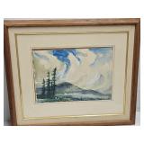 Orig LINDSTRAND Watercolor Art 26 x23"